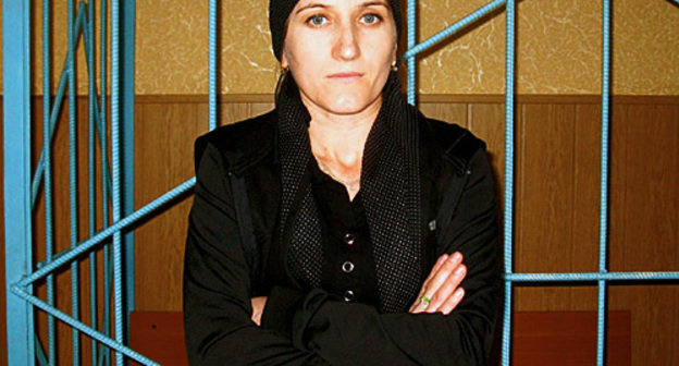 Sapiyat Magomedova at the Sovietskiy Federal Court of the Republic of Dagestan, Makhachkala, November 10, 2010. Photo by the "Caucasian Knot"