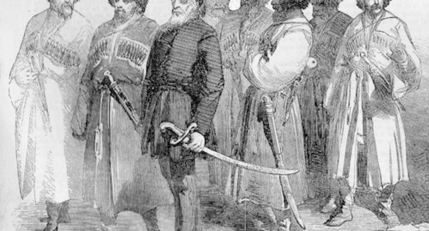 Fragment: Delegation of Circassian Elders to Sultan, 1856. Borrowed from http://heku.ru