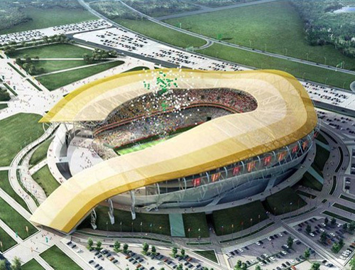 Project of the stadium for Football World Cup matches in Rostov-on-Don. Photo by http://techvesti.ru