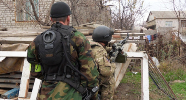 Special operation in a residential area of Makhachkala, 2010. Photo by press service of the Ministry of Internal Affairs of Dagestan