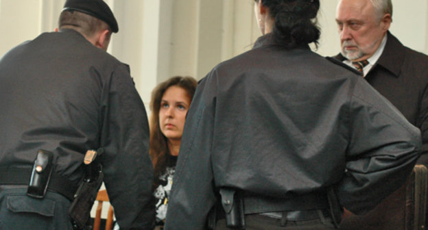 Egle Kusaite is arrested in the courtroom of the Vilnius Regional Court, Lithuania, April 21, 2011. Photo by Rita Gečiūnaitė, Alfa.lt