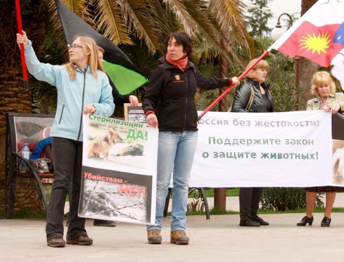 Action "Russia without cruelty" in Sochi, April 23, 2011. Photo by the "Caucasian Knot"