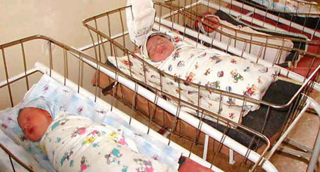 Newborns in the maternity hospital. Photo: http://www.chechnyafree.ru