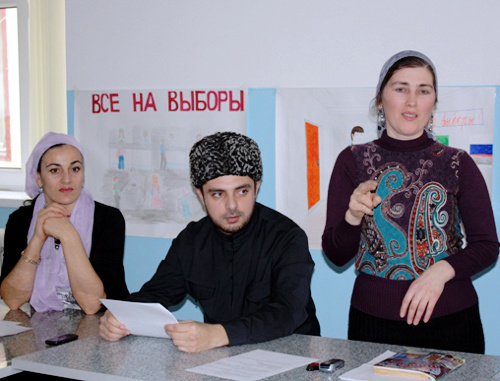 One of the polling stations in Chechnya. Courtesy of the Election Commission of the Chechen Republic: http://chechen.izbirkom.ru