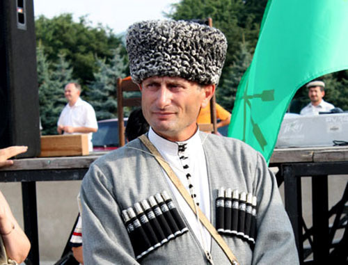 Ibragim Yaganov, the head of the organization named "Khase". Photo: Circassian portal Adyge Kheku http://www.aheku.org/