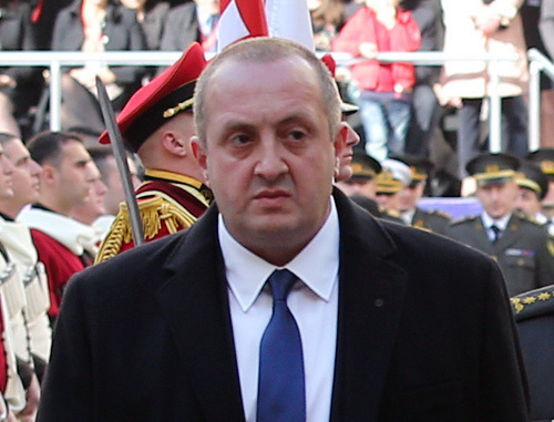 Georgy Margvelashvily during inauguration. Tbilisi, November 17, 2013. Photo courtesy of the press service of Government of Georgia