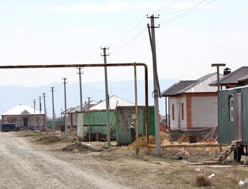 Gamiyakh village in the territory of the new area in the Novolak District of Dagestan. Photo by the State Unitary Enterprise of projects under construction 'New Area' (Novostroy) http://gupns.ru/