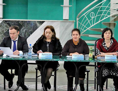 The participants of the roundtable "Russia Minus Northern Caucasus?". Beslan, March 21, 2014. Photo by Emma Marzoeva for the "Caucasian Knot"