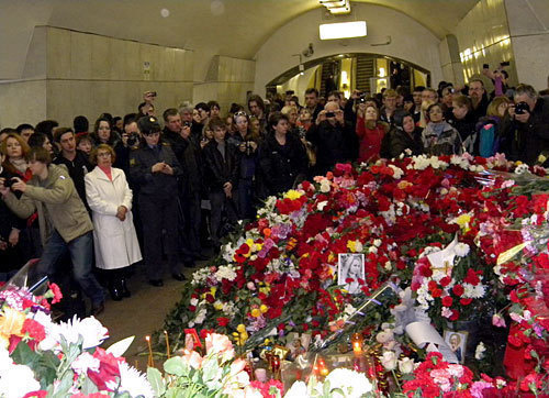 Moscow, downstairs at Lubyanka metro station, evening March 30, 2010. Photo by the "Caucasian Knot"