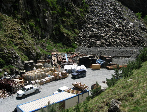 The construction of the Darial Hydraulic Power Plant. May 2012. Photo http://darialienergy.ge/
