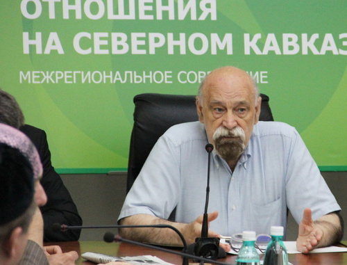 Interregional conference "Human rights and international relations in Northern Caucasus". On the photo is a member of "Moscow Helsinki Group" Valery Borschev, Pyatigorsk, May 24, 2013. Photo by Magomed Tuayev for the ‘Caucasian Knot’. 