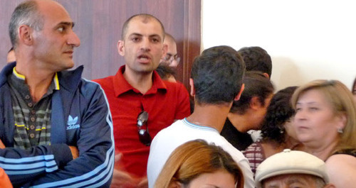 At the courtroom during the trial in the case against Volodya Avetisyan. Yerevan, June 6, 2014. Photo by Armine Martirosyan for the "Caucasian Knot"