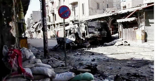 Street in Aleppo after fighting. Syria. Photo: Voice of America News: Scott Bobb reports from Aleppo, Syria https://ru.wikipedia.org