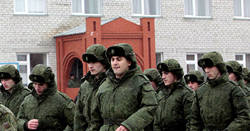 Recruits from Chechnya. Photo: Musa Saidulaev http://www.grozny-inform.ru/