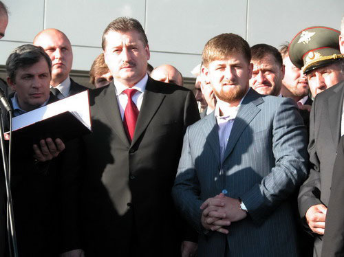 Ramzan Kadyrov (right). Photo by www.chechnyafree.ru
