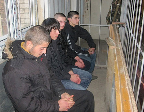 During the trial against Geogrian teens. The supreme court room of South Ossetia. December 2, 2009. Photo by the "Caucasian Knot"