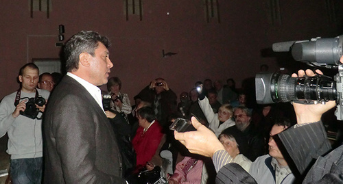 Boris Nemtsov at the "Conference of the civil activists" on October 16, 2011, Krasnodar. Photo by Natalya Dorokhina for the "Caucasian Knot"