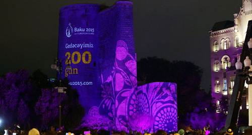 Video presentation dedicated to the European Olympic Games in Baku. Photo: http://novosti.az/sport/20150206/301615216.html
