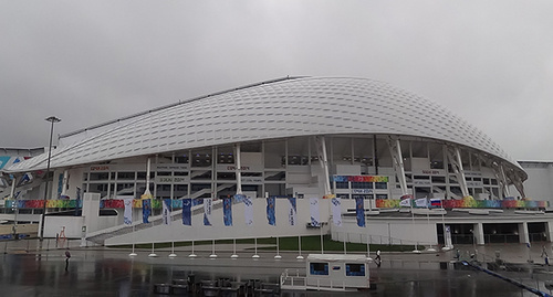 "Fischt" Olympic Stadium. Photo: Ivanaivanova, https://ru.wikipedia.org/wiki/Фишт_(стадион)#/media/File:%D0%A1%D1%82%D0%B0%D0%B4%D0%B8%D0%BE%D0%BD_%D0%A4%D0%B8%D1%88%D1%82.JPG