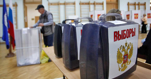 At the polling station. Photo by Vladimir Anosov, YUGA.ru