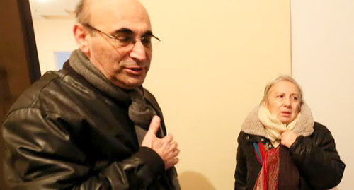 The Yunus spouses after Leyla Yunis was released, December 9, 2015. Photo by Aziz Karimov for the ‘Caucasian Knot’.