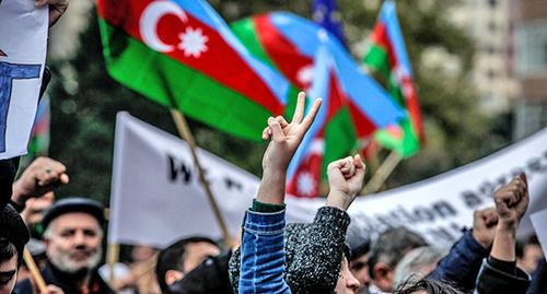 Opposition rally in Azerbaijan. Baku, November 9, 2015. Photo by Aziz Karimov for the "Caucasian Knot"