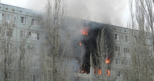 Explosion in a residential house in Volgograd, December 20, 2015. Photo by Tatiana Filimonova for the ‘Caucasian Knot’. 