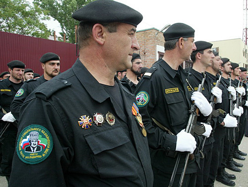 hters of the Ahmad Kadyrov Special-Purpose Regiment of the Interior Ministry. Chechnya, Grozny. Photo by www.chechnyafree.ru