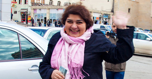 Khadija Ismayilova. Photo by Aziz Karimov for the ‘Caucasian Knot’. 