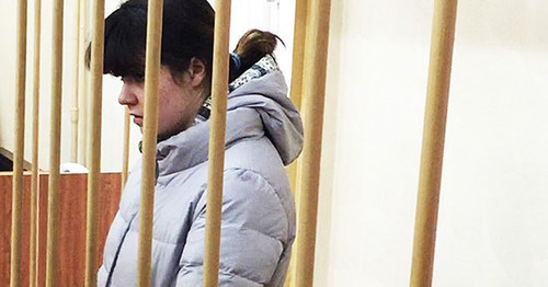 Varvara Karaulova (Alexandra Ivanova). Photo: the press service of the Lefortovo District Court of Moscow