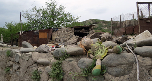 A toy left in the village of Talysh, NKR, 01.05.2016. Photo by Alvard Grigoryan for the "Caucasian Knot"