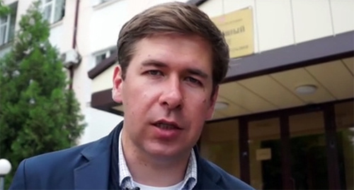 Advocate Ilya Novikov. Photo: screenshot of the video: http://www.svoboda.org/media/video/27755009.html