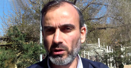 Zhirair Sefilyan. Screenshot from the video by user NewsamChannel https://www.youtube.com/watch?v=Nyqp9E59RXY