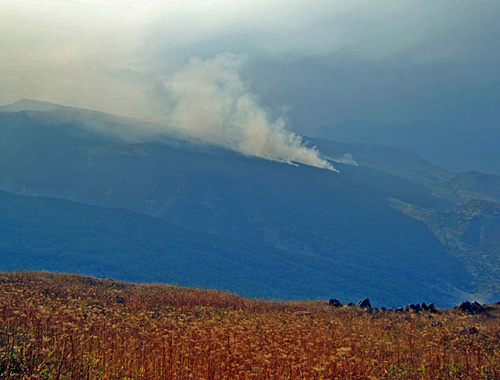 Fire in the Botlikh District of Dagestan, September 7, 2010. Photo by the "Caucasian Knot"