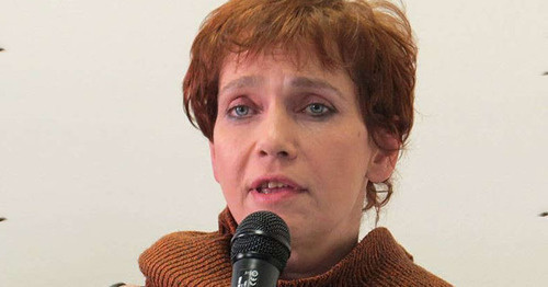 Svetlana Anokhina, editor-in-chief of the online edition "Daptar.ru" on Dagestani women. Photo: Vera Vasilieva (RFE/RL)