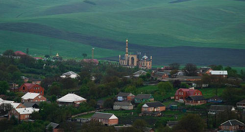 The village of Ekazhevo, Ingushetia. Photo: Shaliets, https://ru.wikipedia.org/wiki/Экажево#/media/File:%D0%AD%D0%BA%D0%B0%D0%B6%D0%B5%D0%B2%D0%BE.jpg