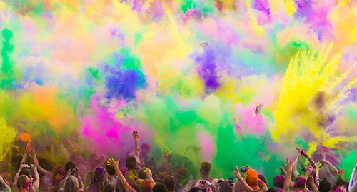 The Holi, a festival of colours. Photo: http://краски-холи.рф/home/xlarge_____4/"