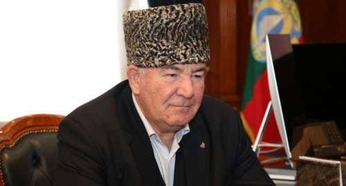 Ismail Berdiev, Chairman of the Muslim Coordination Centre of Northern Caucasus. Photo:  http://kchr.ru/news/detailed/28811/