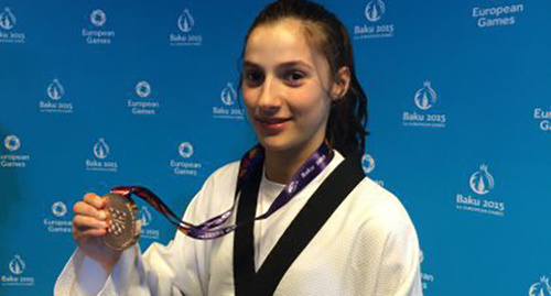 Patimat Abakarova. Photo: http://www.azerisport.com/taekvondo/20160323121425392.html