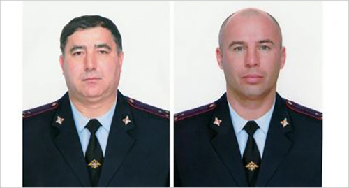Albert Kerimov and Vladimir Mishkov. Photo: http://ren.tv/novosti/2016-10-09/kamera-zasnyala-zhestokiy-rasstrel-policeyskih-v-kabardino-balkarii