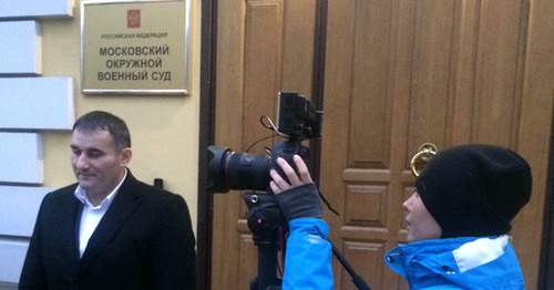 Zaurbek Zadakhanov after hearings in Moscow Military District Court, Moscow, October 13, 2016. Photo by Yulia Buslavskaya for the 'Caucasian Knot'. 