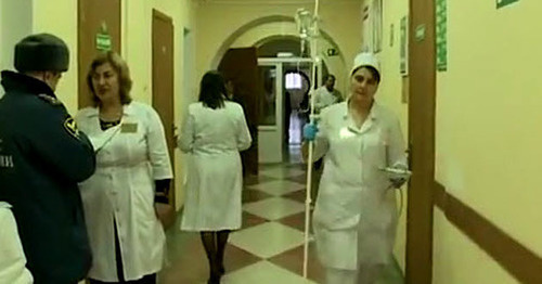 In a hospital in Makhachkala. November 2016. Screenshot of a video by the user Breaking news on Ukraine and Russia https://www.youtube.com/watch?v=oxzuCYHeXe4