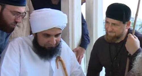 Islamic scholar Ali al-Jifri meets with Ramzan Kadyrov, Grozny, September 8, 2016. Photo: screenshot of meeting video record, https://www.youtube.com/watch?v=LOdwyyLE8x4