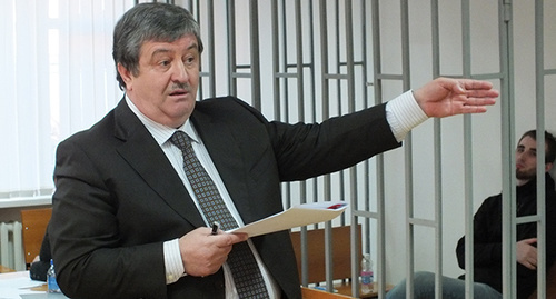 Advocate Alaudi Musaev at the court hearing on Geriev’s case. Photo by the ‘Caucasian Knot’ correspondent. 