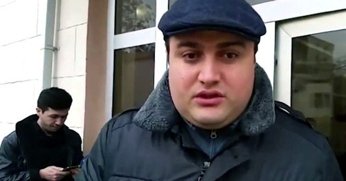 Advocate Elchin Sadygov. Screenshot of video posted by user Kanal13AZ https://www.youtube.com/watch?v=LEeqE-wyHdA