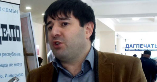 Gadjimurad Sagitov, the editor-in-chief of the newspaper "Novoe Delo". Photo: RFE/RL