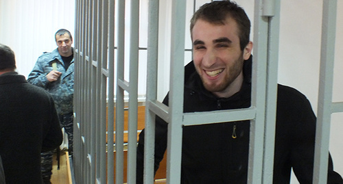 Zhalaudi Geriev in the courtroom. Photo by the "Caucasian Knot" correspondent