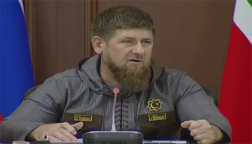 A meeting with the heads of the districts and cities, and the commanders of the Ministry of Internal Affairs units of Chechnya. Photo: screenshot of a video https://vk.com/ramzan