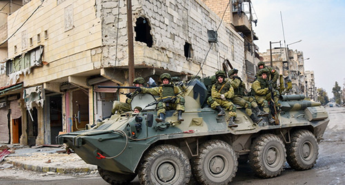Russian militaries in Syeia. Photo http://mil.ru