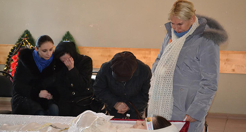 Funeral of Nadezhda Degtyaryova, January 31, 2017, Sochi. Photo by Svetlana Kravchenko for the 'Caucasian Knot'. 